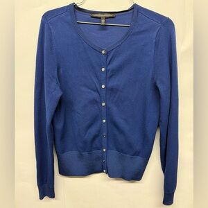 White House Black Market Royal Blue Cardigan